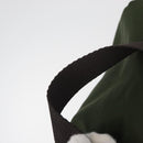 PRADA Backpack Nylon Khaki Silver Auth yk20253-14