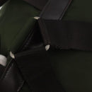 PRADA Backpack Nylon Khaki Silver Auth yk20253-8