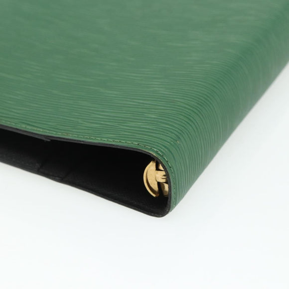 LOUIS VUITTON Epi Agenda GM Day Planner Cover Green LV Auth yk20254