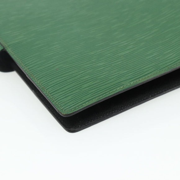 LOUIS VUITTON Epi Agenda GM Day Planner Cover Green LV Auth yk20254