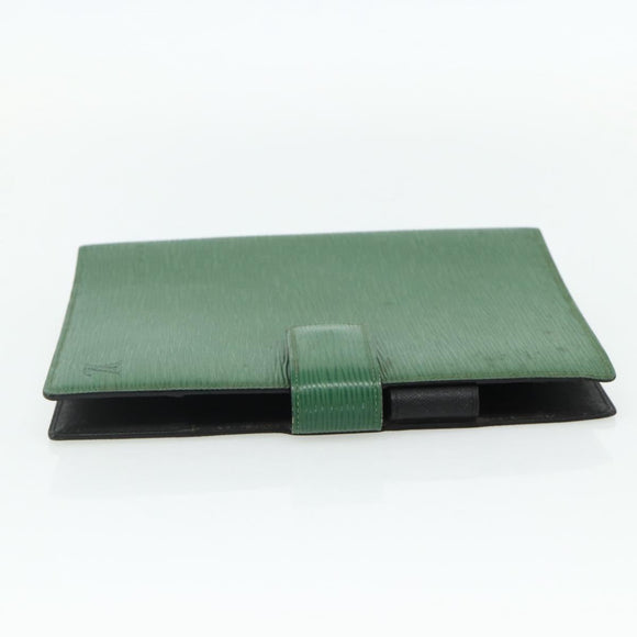 LOUIS VUITTON Epi Agenda GM Day Planner Cover Green LV Auth yk20254