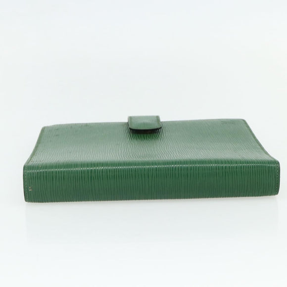 LOUIS VUITTON Epi Agenda GM Day Planner Cover Green LV Auth yk20254
