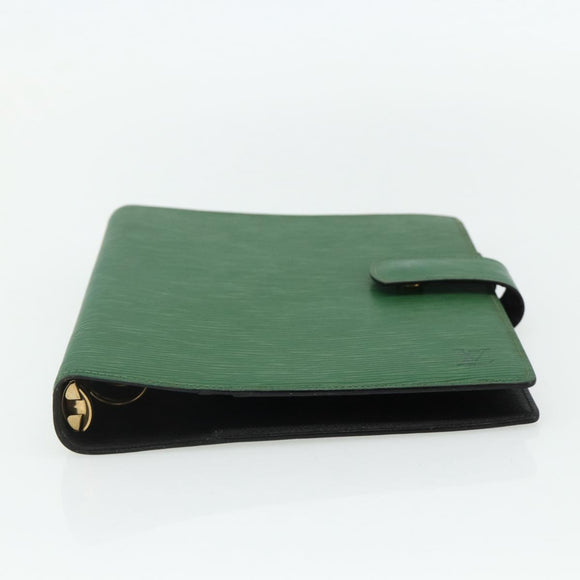 LOUIS VUITTON Epi Agenda GM Day Planner Cover Green LV Auth yk20254