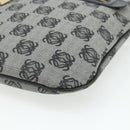 LOEWE Anagram Shoulder Bag PVC Leather Gray Gold Auth yk20256-9
