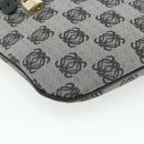 LOEWE Anagram Shoulder Bag PVC Leather Gray Gold Auth yk20256-14