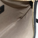 LOEWE Anagram Shoulder Bag PVC Leather Gray Gold Auth yk20256-20