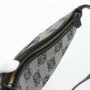 LOEWE Anagram Shoulder Bag PVC Leather Gray Gold Auth yk20256-6