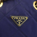 PRADA Chain Shoulder Bag Nylon Purple Gold Auth yk20261-17