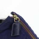 PRADA Chain Shoulder Bag Nylon Purple Gold Auth yk20261-10