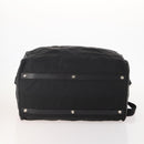 PRADA Boston Bag Nylon Black Silver Auth yk20263A-5