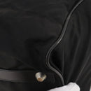 PRADA Boston Bag Nylon Black Silver Auth yk20263A-18