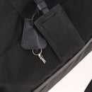 PRADA Boston Bag Nylon Black Silver Auth yk20263A-21