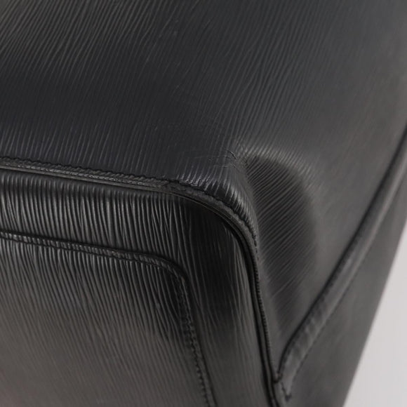 LOUIS VUITTON Epi Keepall 55 Boston Bag Noir Black M42952 LV Auth yk20266