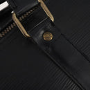 LOUIS VUITTON Epi Keepall 55 Boston Bag Noir Black M42952 LV Auth yk20266-17