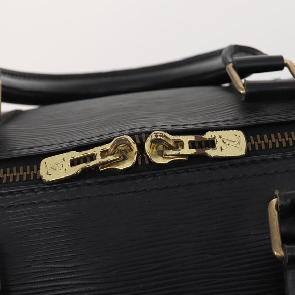LOUIS VUITTON Epi Keepall 55 Boston Bag Noir Black M42952 LV Auth yk20266