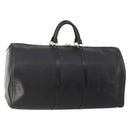 LOUIS VUITTON Epi Keepall 55 Boston Bag Noir Black M42952 LV Auth yk20266-1
