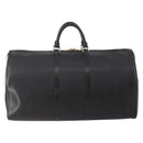 LOUIS VUITTON Epi Keepall 55 Boston Bag Noir Black M42952 LV Auth yk20266-13