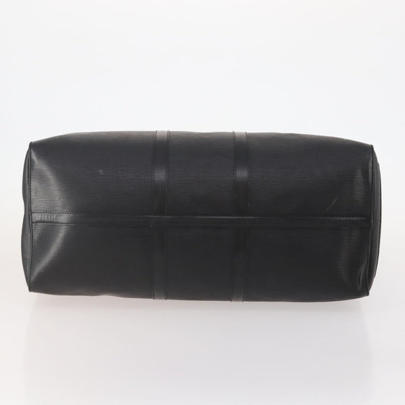 LOUIS VUITTON Epi Keepall 55 Boston Bag Noir Black M42952 LV Auth yk20266