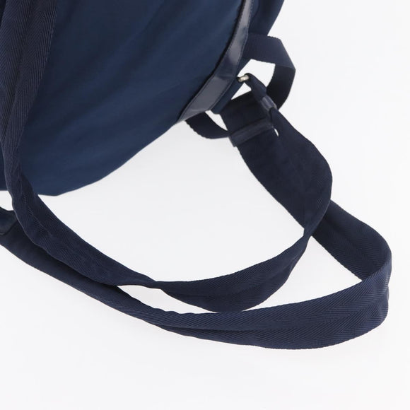 PRADA Backpack Nylon Navy Silver Auth yk20267