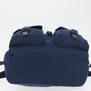PRADA Backpack Nylon Navy Silver Auth yk20267-13