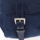 PRADA Backpack Nylon Navy Silver Auth yk20267-20