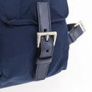 PRADA Backpack Nylon Navy Silver Auth yk20267-21
