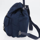 PRADA Backpack Nylon Navy Silver Auth yk20267-4
