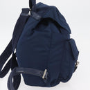 PRADA Backpack Nylon Navy Silver Auth yk20267-5