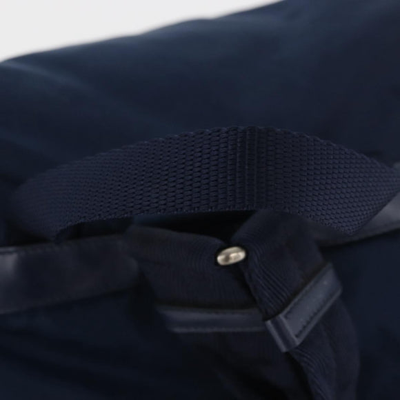 PRADA Backpack Nylon Navy Silver Auth yk20267