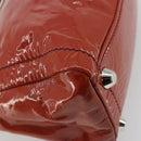 Miu Miu Hand Bag Patent leather Orange Silver Auth yk20273-17