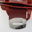 Miu Miu Hand Bag Patent leather Orange Silver Auth yk20273-10
