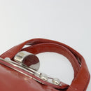 Miu Miu Hand Bag Patent leather Orange Silver Auth yk20273-14