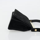 GUCCI Hand Bag Suede Black Gold 001 2058 1928 0 Auth yk20276-3