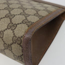 GUCCI GG Supreme Web Sherry Line Bag PVC Beige Gold 89 01 032 Auth yk20277-10