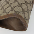 GUCCI GG Supreme Web Sherry Line Bag PVC Beige Gold 89 01 032 Auth yk20277-11