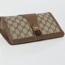 GUCCI GG Supreme Web Sherry Line Bag PVC Beige Gold 89 01 032 Auth yk20277-6