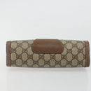 GUCCI GG Supreme Web Sherry Line Bag PVC Beige Gold 89 01 032 Auth yk20277-7