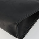 Christian Dior Trotter Canvas Clutch Bag PVC Black Gold Auth yk20279A-10