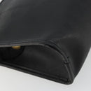Christian Dior Trotter Canvas Clutch Bag PVC Black Gold Auth yk20279A-11