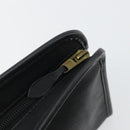 Christian Dior Trotter Canvas Clutch Bag PVC Black Gold Auth yk20279A-14