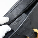 Christian Dior Trotter Canvas Clutch Bag PVC Black Gold Auth yk20279A-15