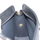 Christian Dior Trotter Canvas Clutch Bag PVC Black Gold Auth yk20279A-17