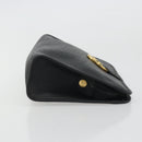 Christian Dior Trotter Canvas Clutch Bag PVC Black Gold Auth yk20279A-4