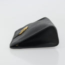 Christian Dior Trotter Canvas Clutch Bag PVC Black Gold Auth yk20279A-5