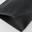 Christian Dior Trotter Canvas Clutch Bag PVC Black Gold Auth yk20279A-9