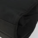 PRADA Hand Bag Nylon Black Gold Auth yk20281-16