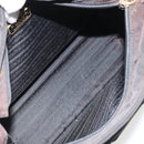 PRADA Hand Bag Nylon Black Gold Auth yk20281-11