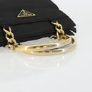PRADA Hand Bag Nylon Black Gold Auth yk20281-7