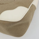 PRADA Hand Bag Canvas Gold Silver Auth yk20283A-14