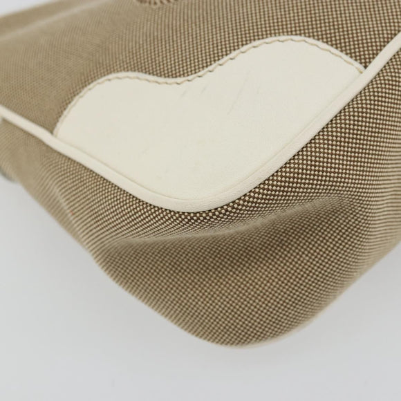 PRADA Hand Bag Canvas Gold Silver Auth yk20283A